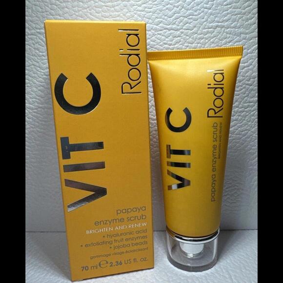 Rodial VIT C Papaya Enzyme Scrub Jojoba Beads 2.36 oz/ 70 ml Expires 7/2027 - Picture 1 of 3